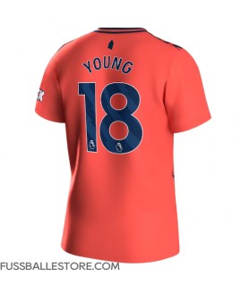Günstige Everton Ashley Young #18 Auswärtstrikot 2023-24 Kurzarm